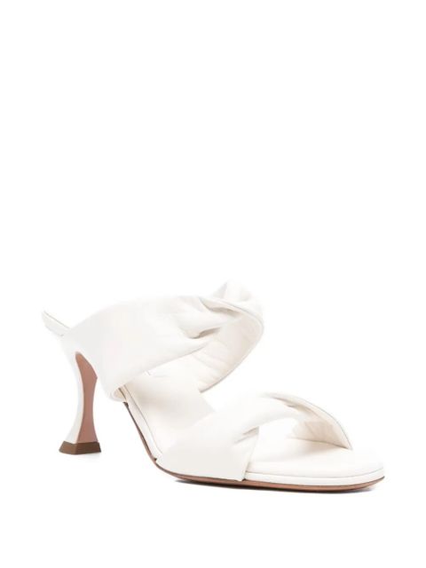 Aquazzura 80mm Twist leather sandals - White - zdjęcie produktu nr 2