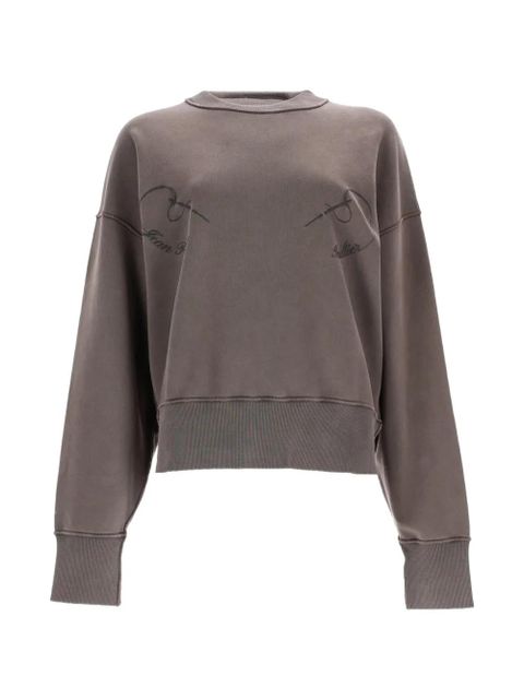 Jean Paul Gaultier long-sleeve embroidered sweatshirt - Grey - zdjęcie produktu nr 1