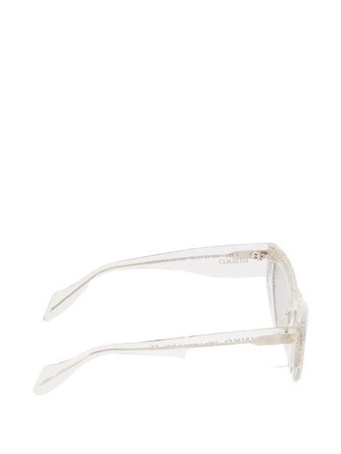 PINKO cat-eye embellishment sunglasses - Grey