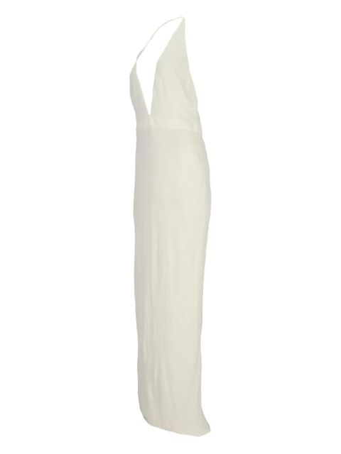 TOM FORD halterneck maxi dress - White