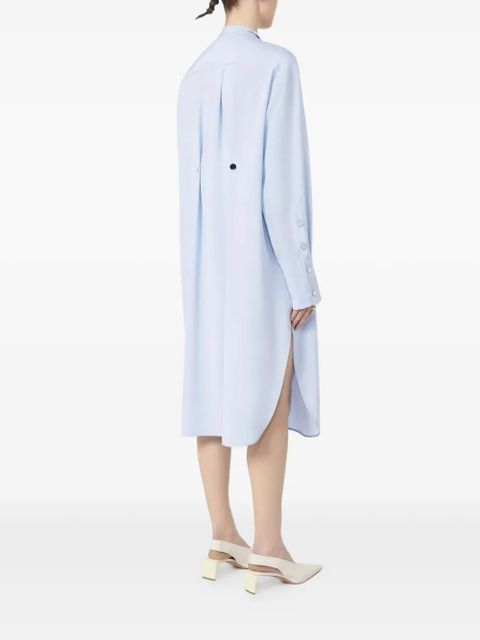 Sportmax ESOPO scarf-detail midi shirt dress - Blue - zdjęcie produktu nr 2