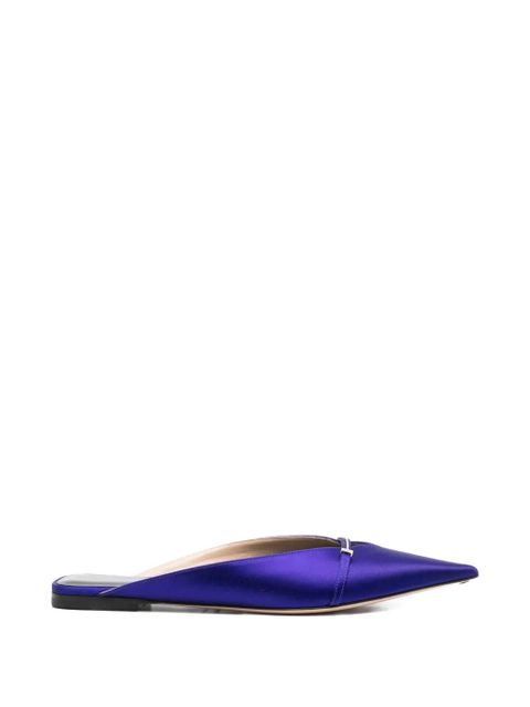 TOM FORD Julianne satin mules - Purple - zdjęcie produktu nr 1