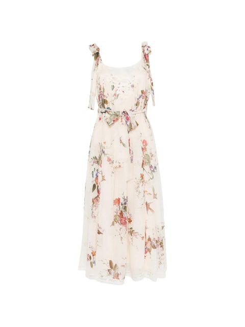 ZIMMERMANN floral-print midi dress - Neutrals - zdjęcie produktu nr 1