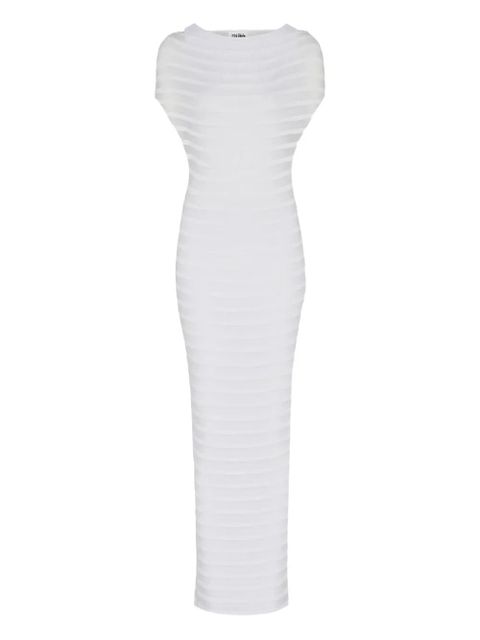 Jean Paul Gaultier striped ribbed maxi dress - White - zdjęcie produktu nr 1