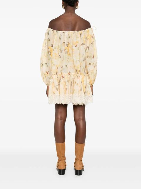ZIMMERMANN Cascadian mini dress - Yellow