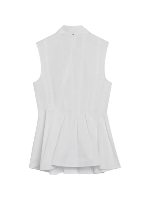 Sportmax pleated sleeveless shirt - White - zdjęcie produktu nr 2