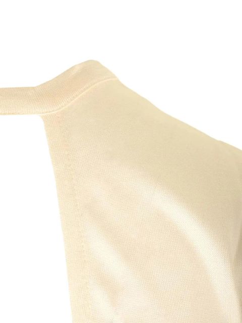 LOEWE knot-detail open-back T-shirt - Neutrals
