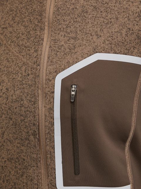 adidas by Stella McCartney bluza treningowa Climawam Running damska kolor brązowy wzorzysta JM6049