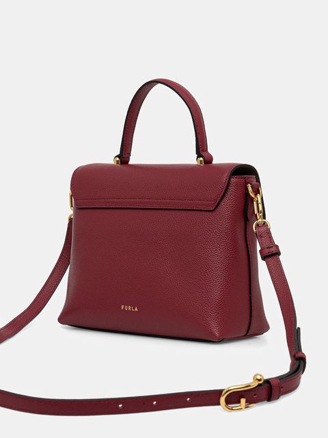 Furla torebka skórzana Moonlight S kolor czerwony WB01882 BX3036 CGQ00 - zdjęcie produktu nr 2
