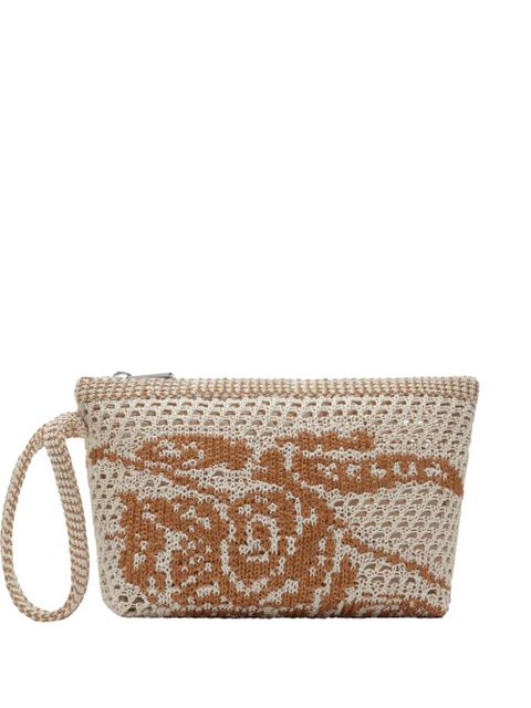 Burberry Equestrian Knight crochet clutch bag - White - zdjęcie produktu nr 1