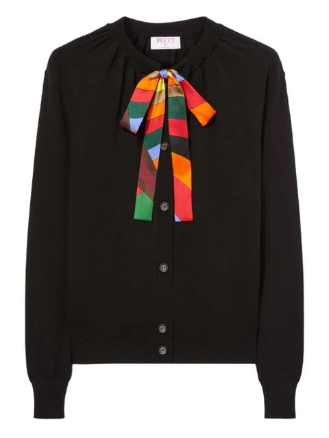 PUCCI print silk-twill cardigan - Black - zdjęcie produktu nr 1