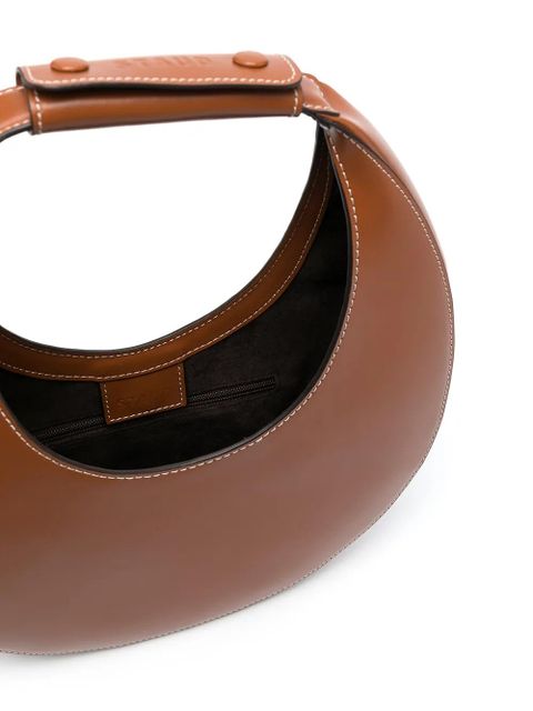 STAUD Moon leather shoulder bag - Brown