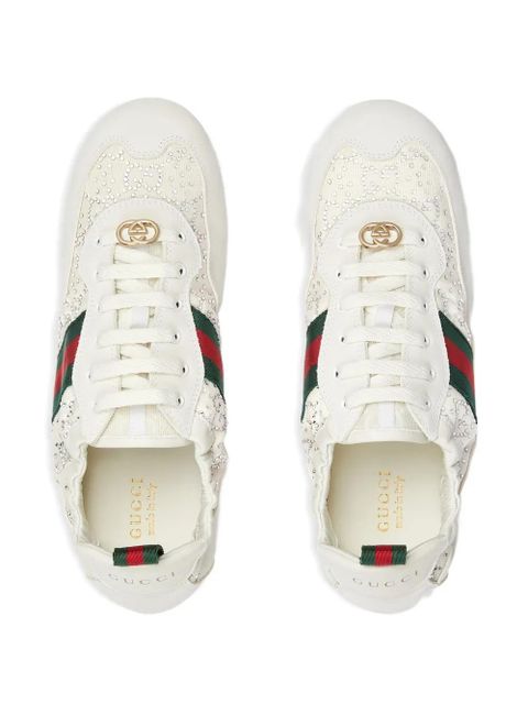 Gucci Shift GG crystal sneakers - Neutrals