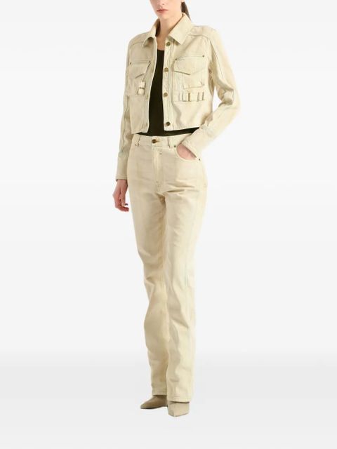 Balmain faded denim jacket - Neutrals - zdjęcie produktu nr 2