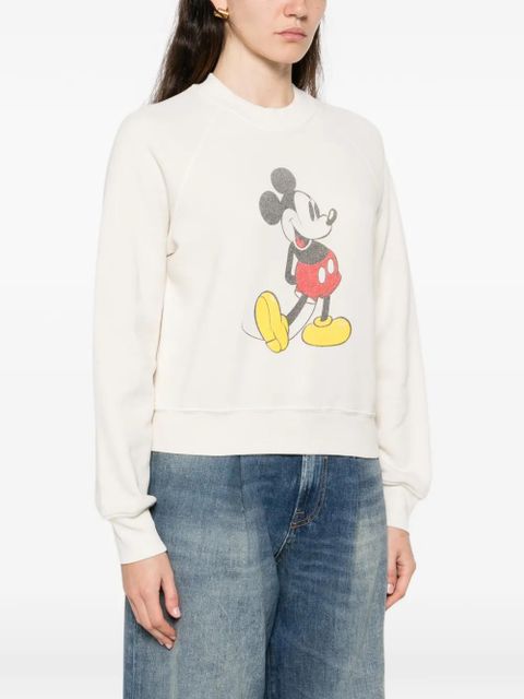 RE/DONE x Disney graphic-print crew-neck sweatshirt - Neutrals
