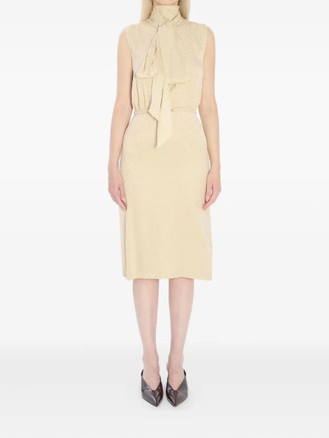 Gucci scarf-detail jacquard-pattern mini dress - Neutrals - zdjęcie produktu nr 1