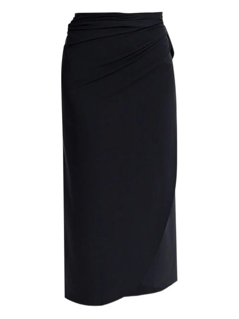 Hunza G ruched midi skirt - Black - zdjęcie produktu nr 1