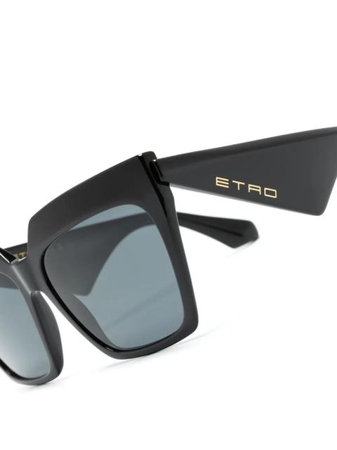 ETRO 0001/S geometric-frame sunglasses - Black