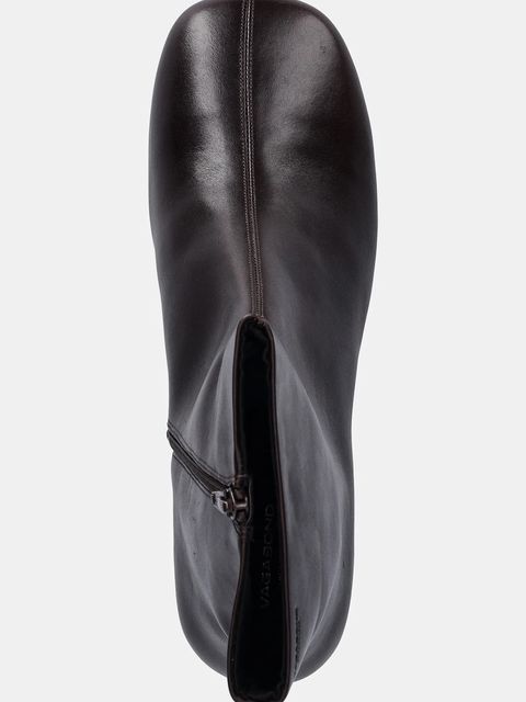 Vagabond Shoemakers botki skórzane LIVIA damskie kolor brązowy na słupku 6056-001-35