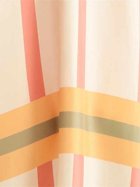 ERES Ice striped V-neck beach dress - Neutrals