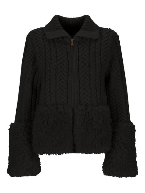 Moncler cable-knit cardigan - Black - zdjęcie produktu nr 1