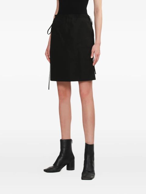 TOTEME drawstring-waist skirt - Black - zdjęcie produktu nr 2