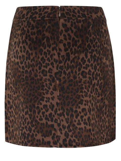MC2 Saint Barth Eira leopard mini skirt - Brown - zdjęcie produktu nr 2