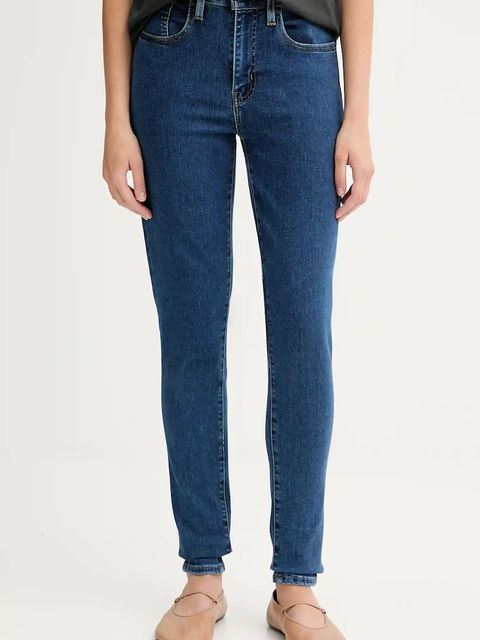Levi's jeansy 721 HIGH RISE SKINNY damskie kolor niebieski 18882.0928