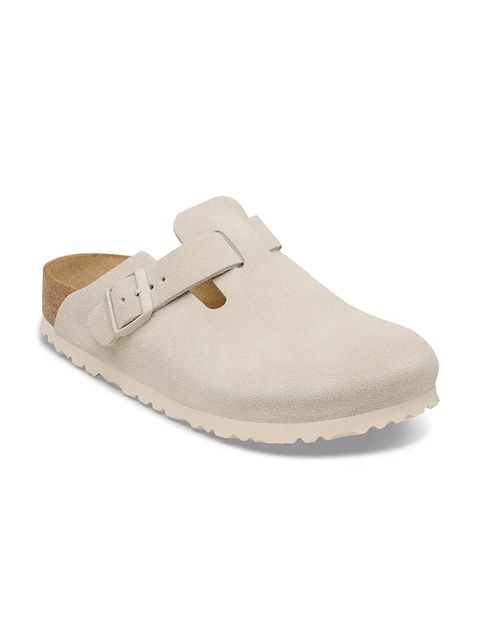 Birkenstock klapki zamszowe Boston - zdjęcie produktu nr 1