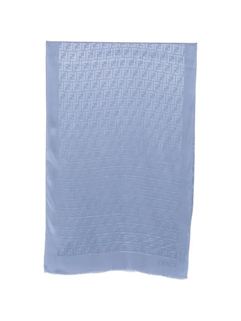 FENDI FF-motif scarf - Blue - zdjęcie produktu nr 1