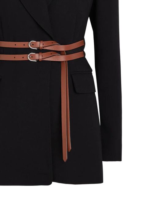Gabriela Hearst double-breasted belted blazer - Black - zdjęcie produktu nr 2