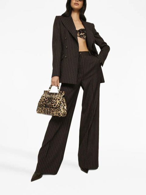 Dolce & Gabbana double-breasted striped blazer - Brown