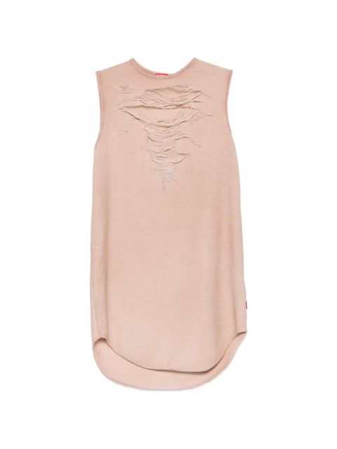 Diesel D-Yasy-S1 distressed sleeveless mini dress - Neutrals - zdjęcie produktu nr 1