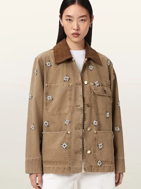 AllSaints kurtka koszulowa damska bawełniana BEX - zdjęcie produktu nr 1