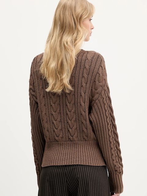 Miss Sixty kardigan damski kolor brązowy 6S3RJ48100