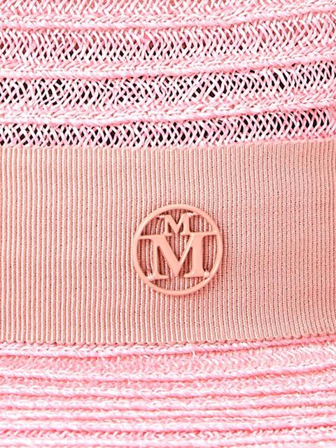 Maison Michel André straw fedora hat - Pink - zdjęcie produktu nr 2
