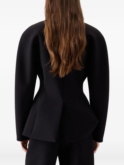 Jacquemus The Ovalo fitted jacket - Black