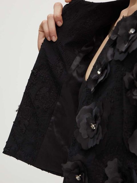 Custommade marynarka Genieve kolor czarny jednorzędowa 999334808