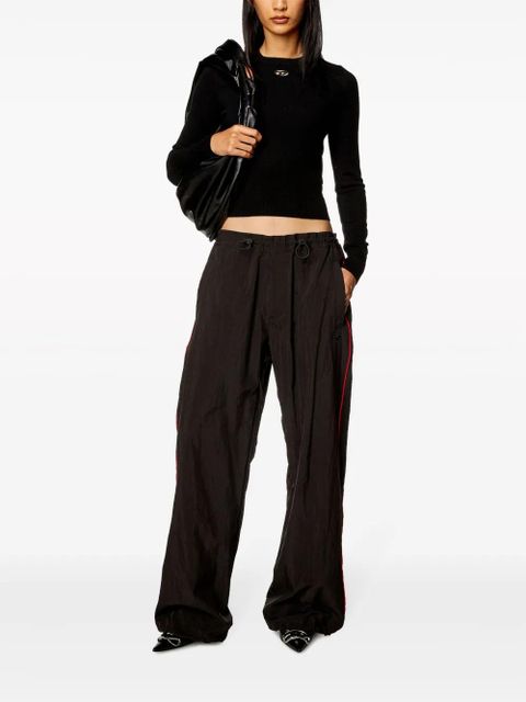 Diesel M-Areesax logo-plaque jumper - Black