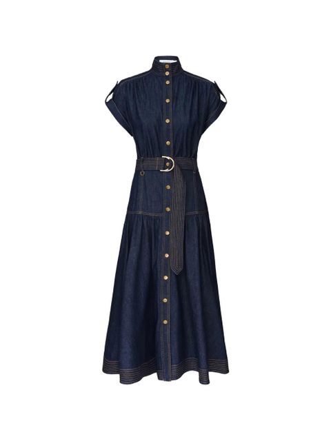ZIMMERMANN button-up belted midi dress - Blue - zdjęcie produktu nr 1