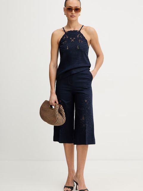 Twinset spodnie z dodatkiem lnu - zdjęcie produktu nr 1