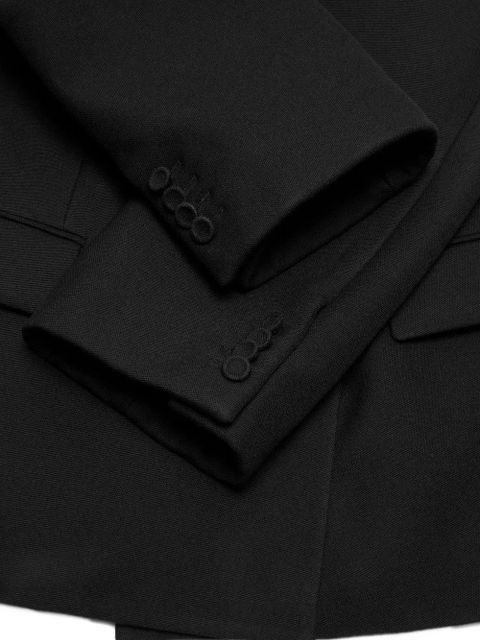 Acne Studios puff-sleeve double-breasted jacket - Black