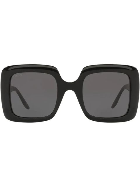 Gucci Eyewear oversized square-frame sunglasses - Black - zdjęcie produktu nr 1