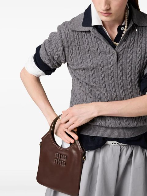 Miu Miu Ivy leather handbag - Brown