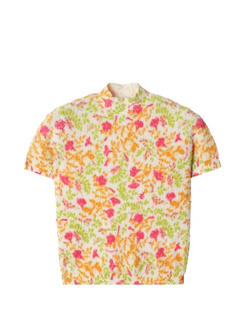 Burberry floral cotton-blend top - White - zdjęcie produktu nr 1