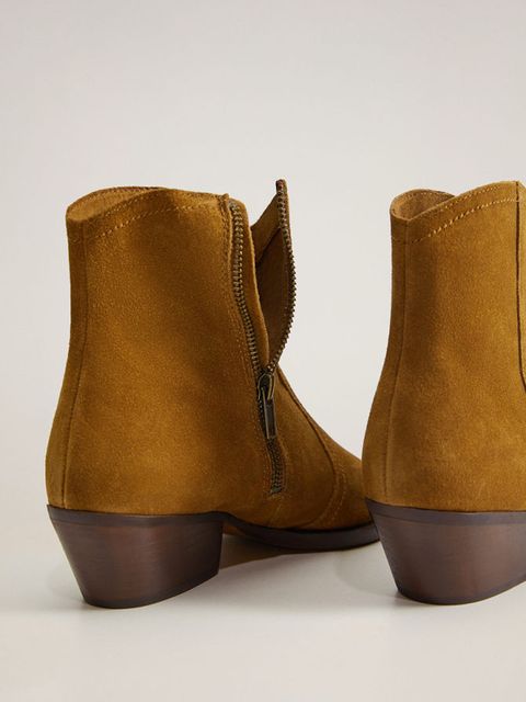 Mango - Kowbojki skórzane Cruce