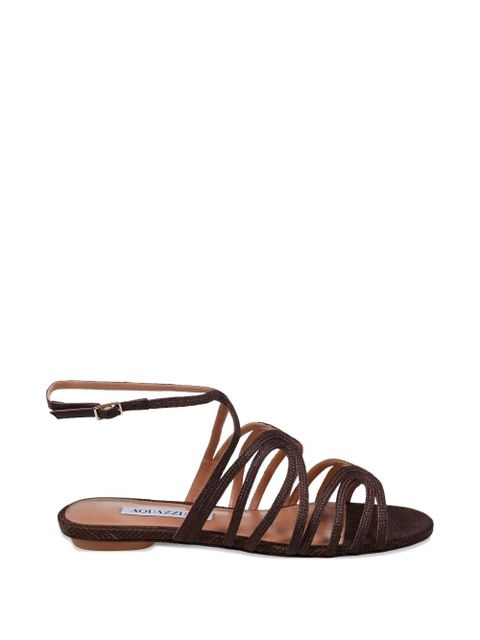 Aquazzura strappy buckle-fastening sandals - Brown - zdjęcie produktu nr 1
