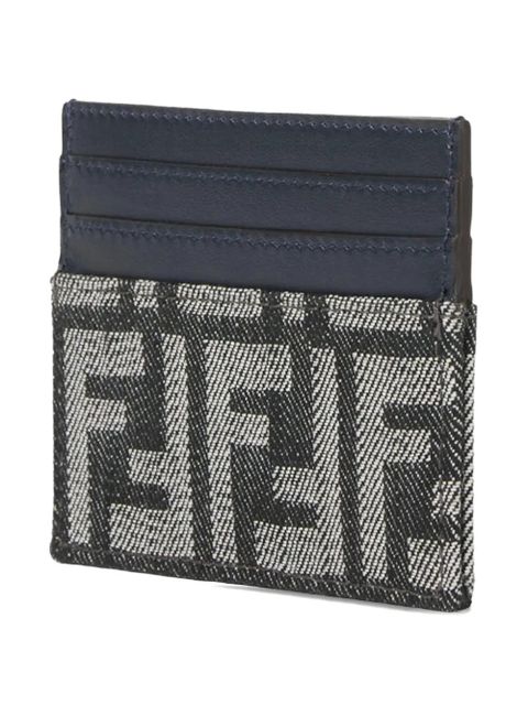 FENDI logo-monogram cardholder - Grey - zdjęcie produktu nr 1