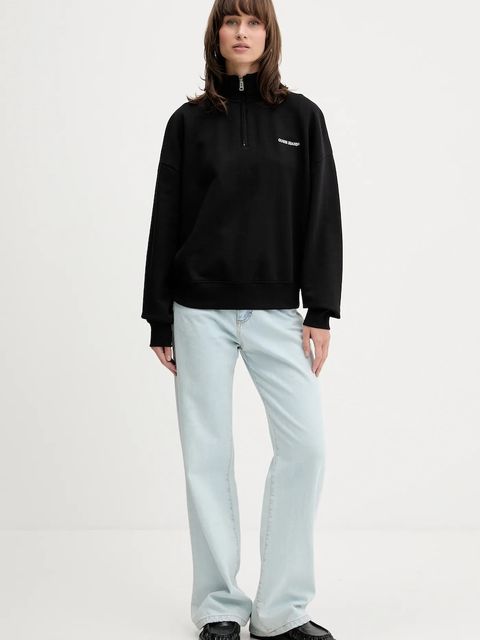 Guess Jeans bluza bawełniana damska kolor czarny gładka W5YQ09 K68I4 - zdjęcie produktu nr 2