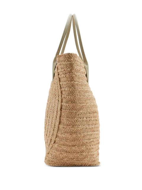 Burberry woven-raffia tote bag - Neutrals